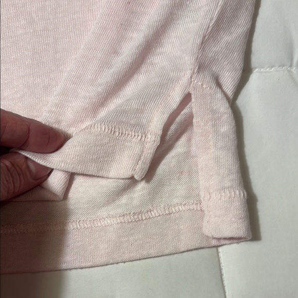 Old Navy Light Pink Boyfriend Short Sleeve Pocket T-Shirt - Picture 6 of 10